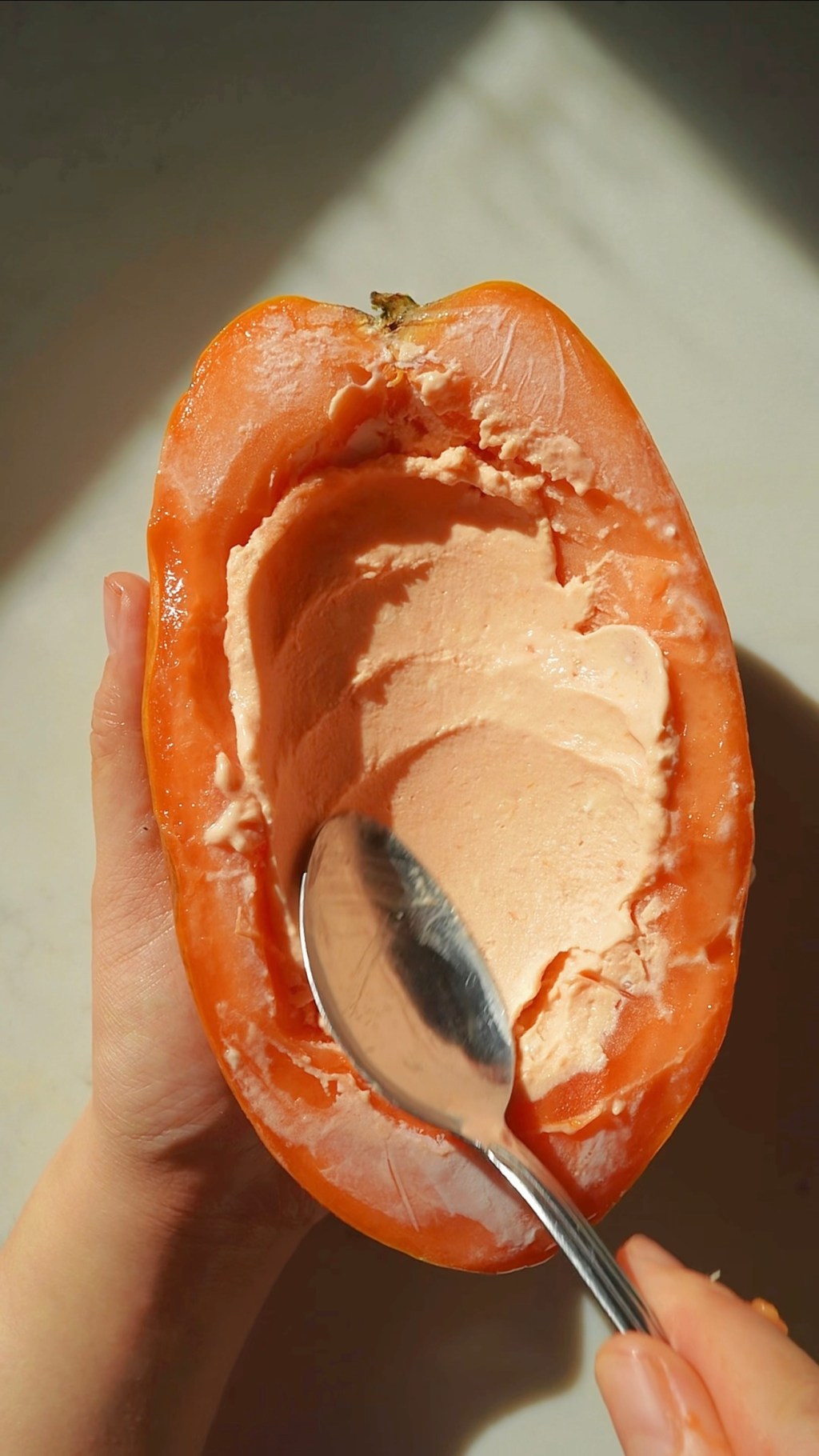 Frozen Papaya Ice&nbsp;Cream
