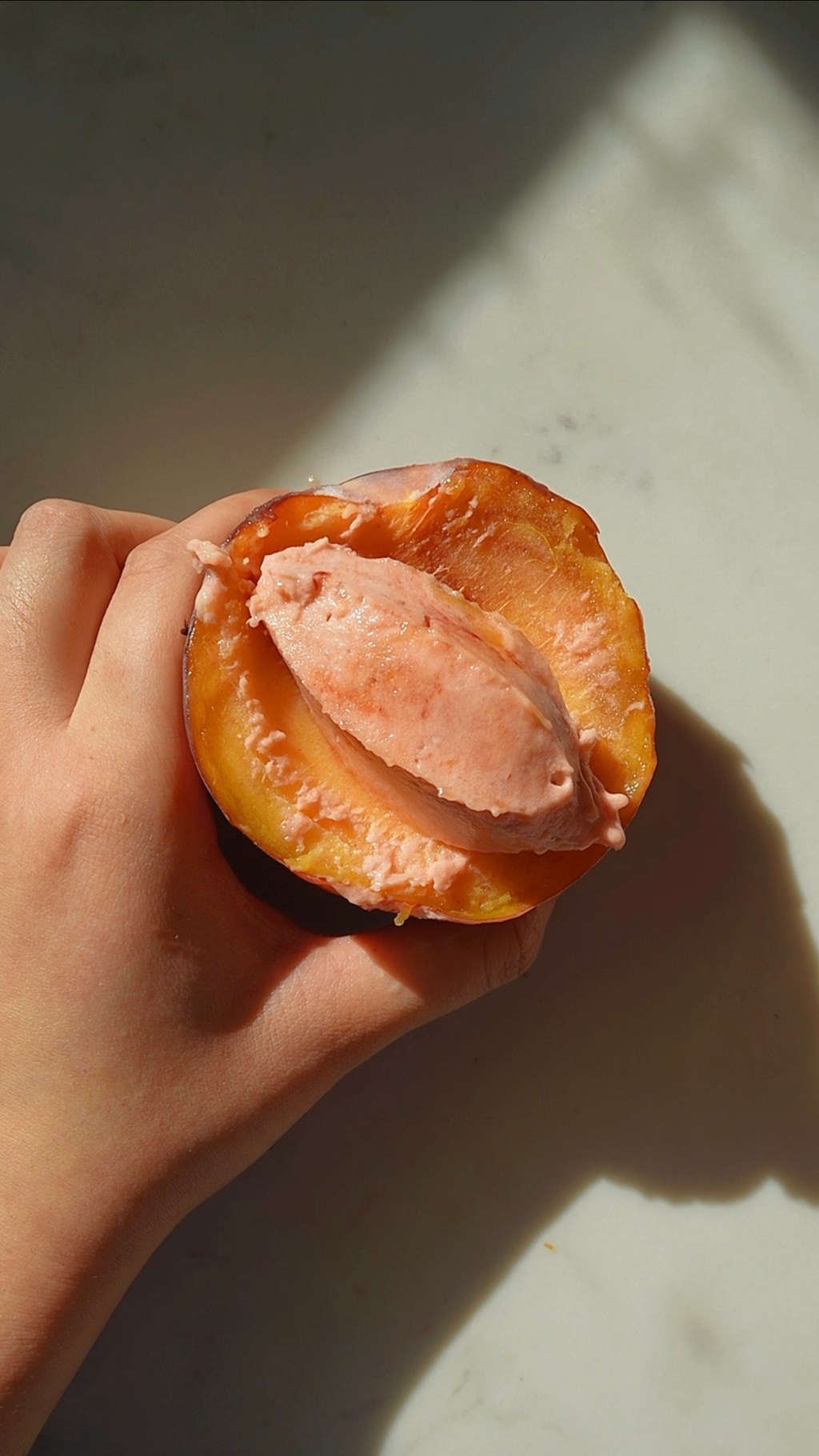 Frozen Peach Ice&nbsp;Cream